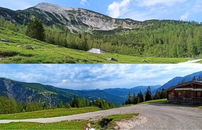 Blick von der Seekaralm während der 2 Tage Hüttentour im Karwendel