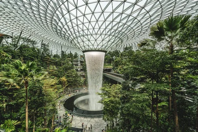 Flughafen in Singapur.